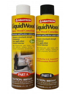 Liquidwood Historic Wood Hardener Epoxy 12oz Kit