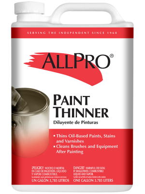 Allpro Paint Thinner 100% Pure Mineral Spirits Gallon